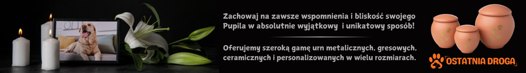 Ostatnia Droga, sklep z urnami dla zwierząt, baner partnera